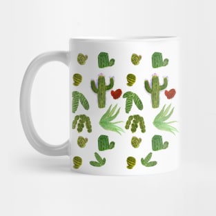 Cacti watercolor pattern Mug